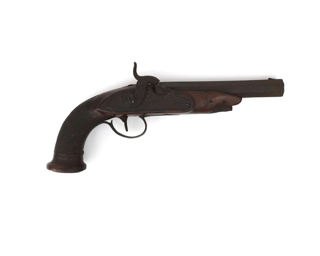 A percussion pistol, Belgium or France, 19th century
