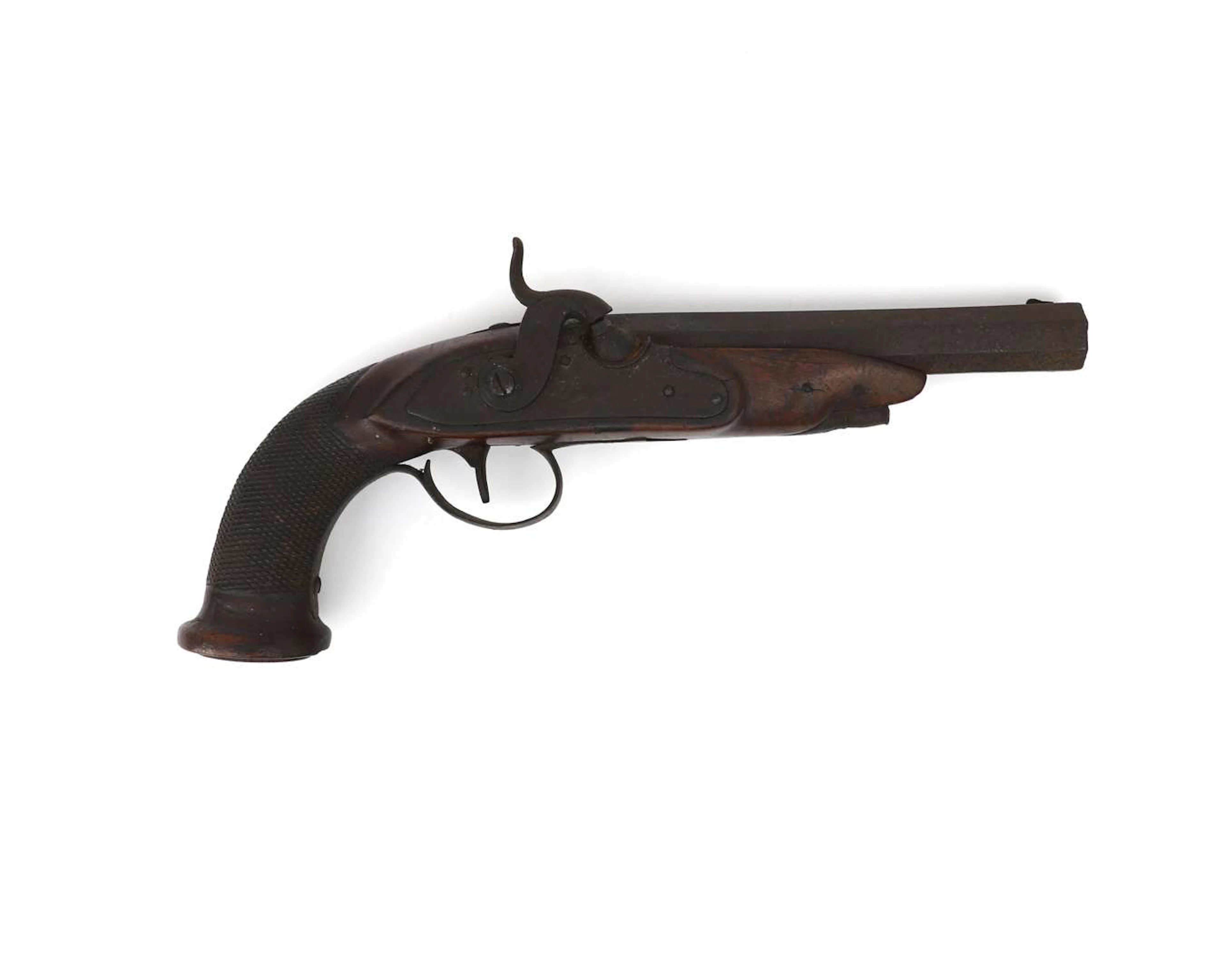A percussion pistol, Belgium or France, 19th century