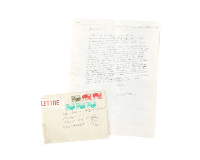Gerard Reve – Original handwritten letter to Bert de Groot (6 February