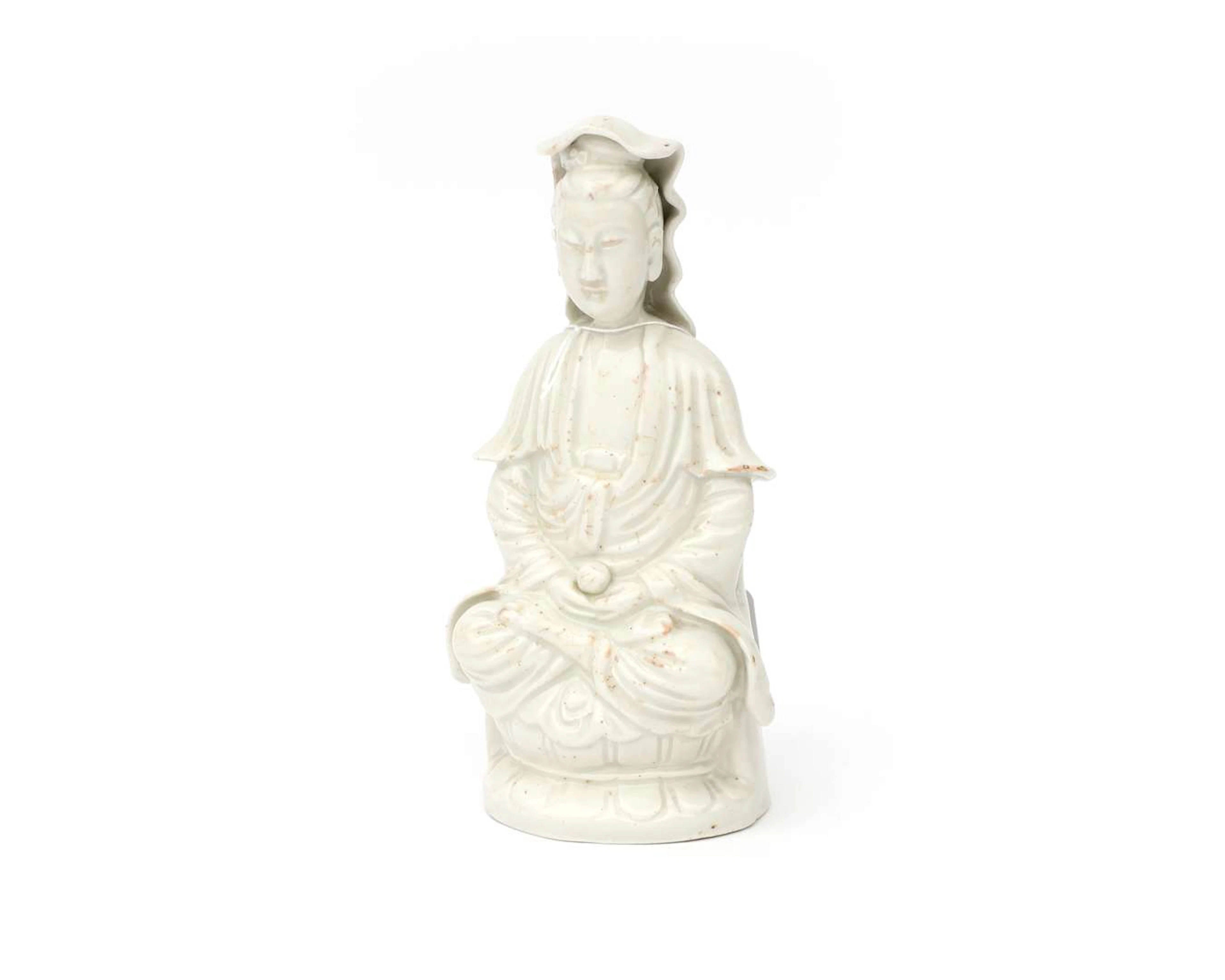 A Blanc de Chine porcelain figurine, China, 19th/20th century