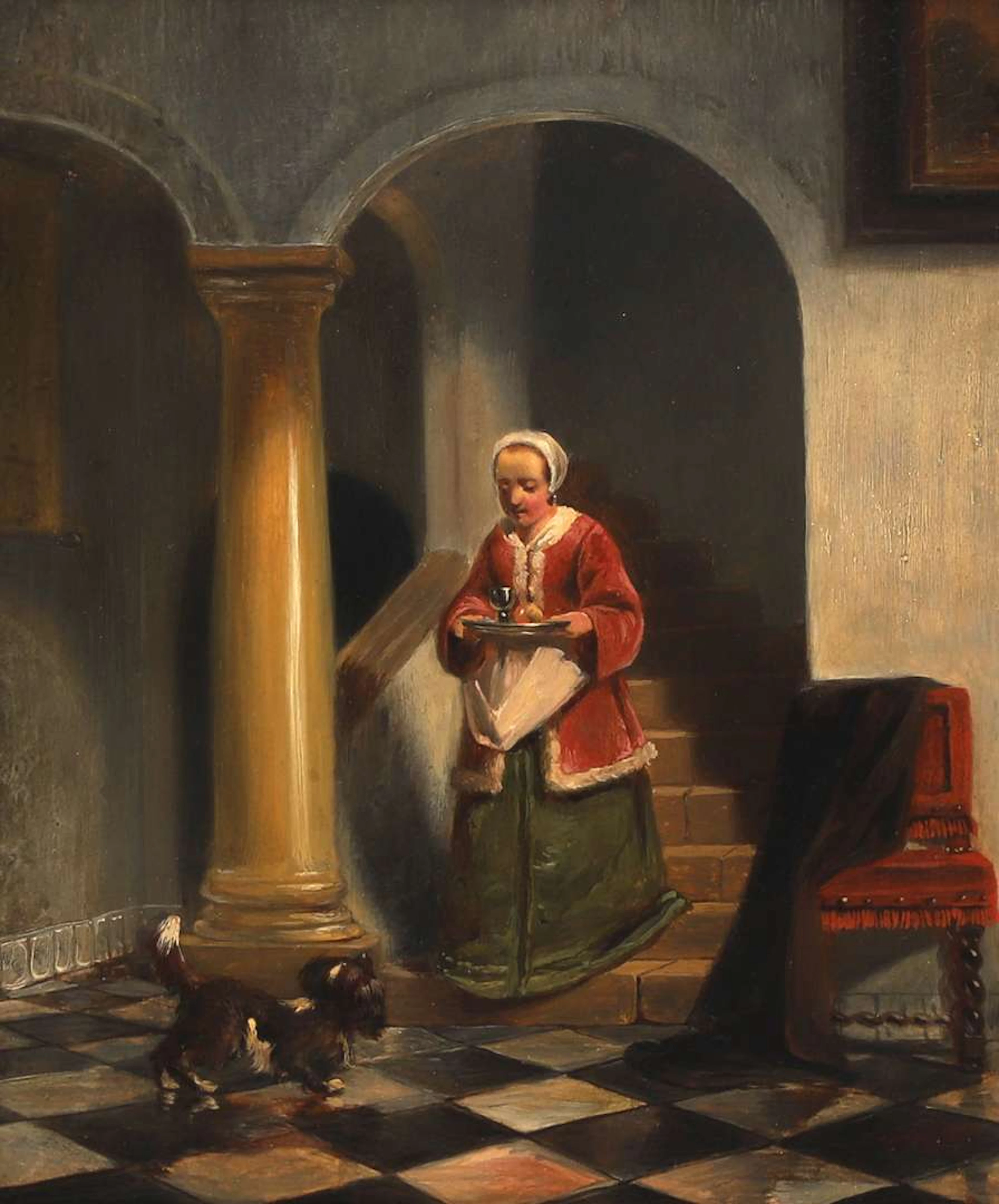 Johannes Anthonie Balthazar Stroebel (1821–1905), Woman Descending