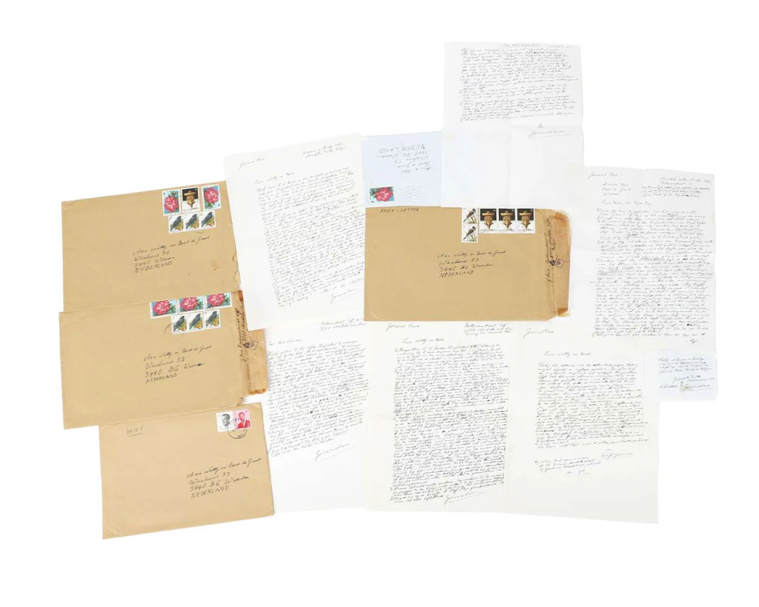 Gerard Reve – 5 original handwritten letters on 6 sheets of paper