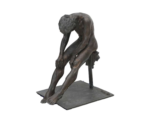 Willem Verbon (1921–2003), Seated Male Nude
