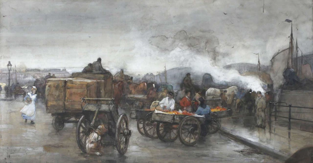 August Willem van Voorden (1881–1921), View of the Gelderse quay with