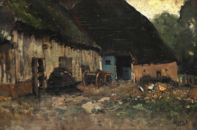 Willem Hendrik van der Nat (1865-1929), View of a farmstead