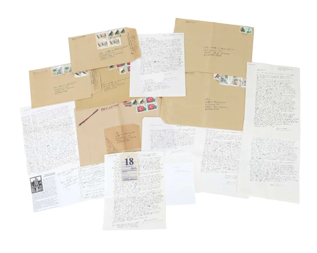 Gerard Reve – 6 original handwritten letters on 6 sheets of paper