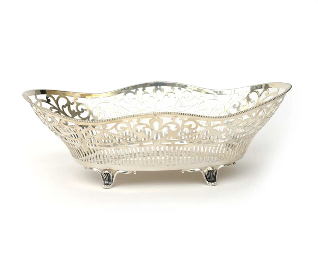 A silver bread basket, Germany, 20th century