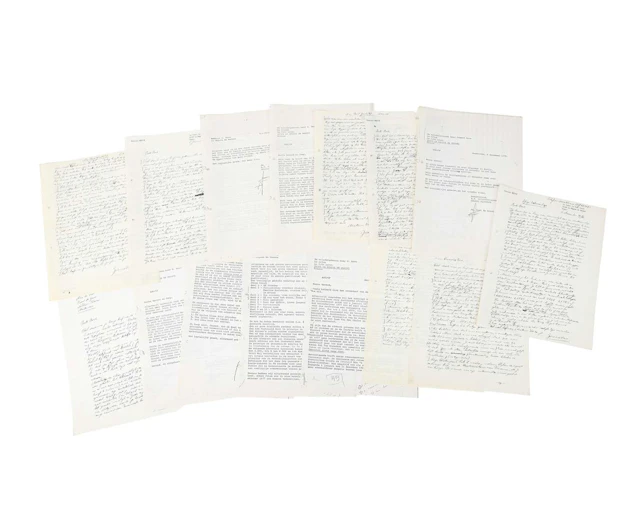 Gerard Reve – 5 original handwritten letters on 8 sheets of paper