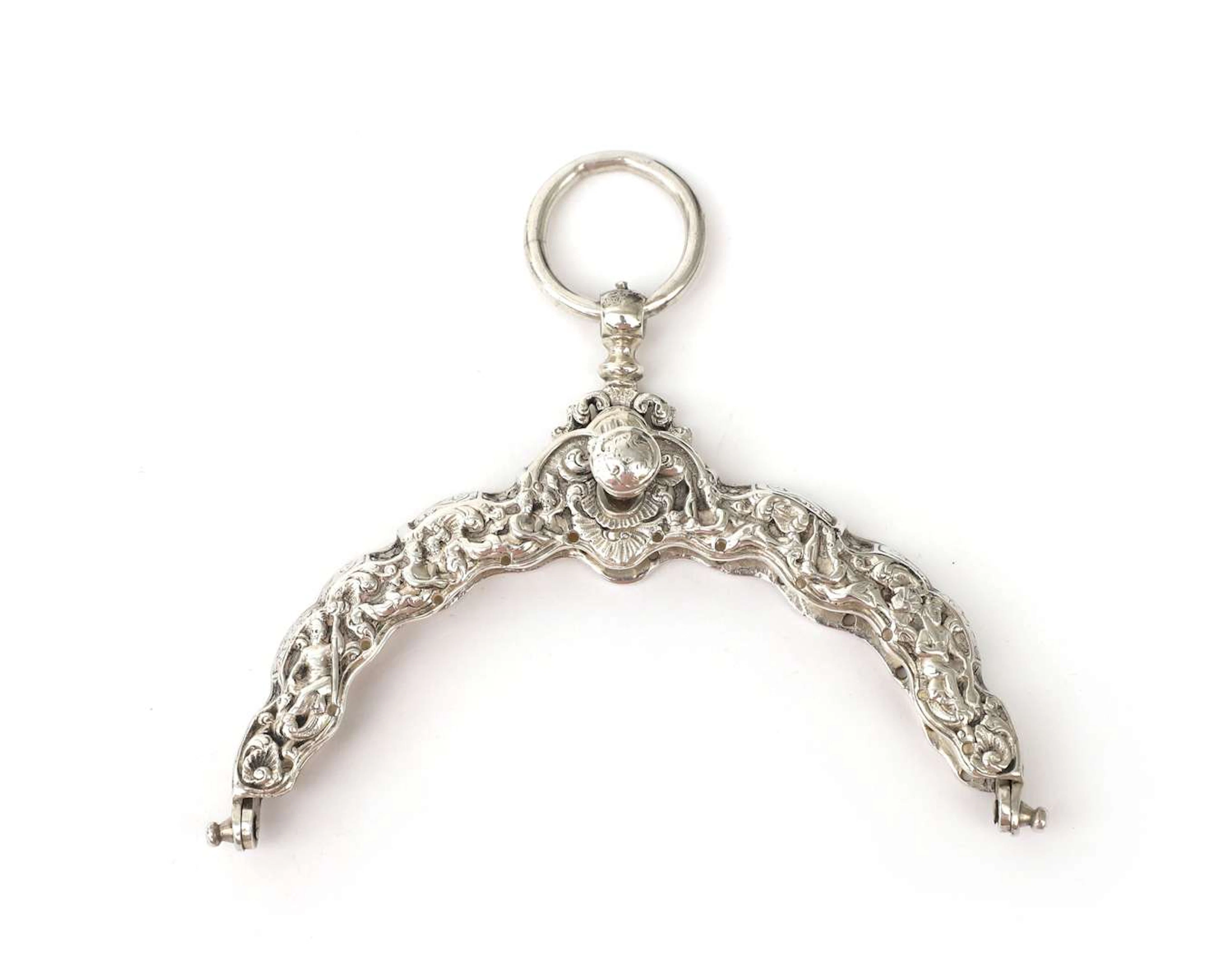 A silver bag handle, Holland, Amsterdam, 1778