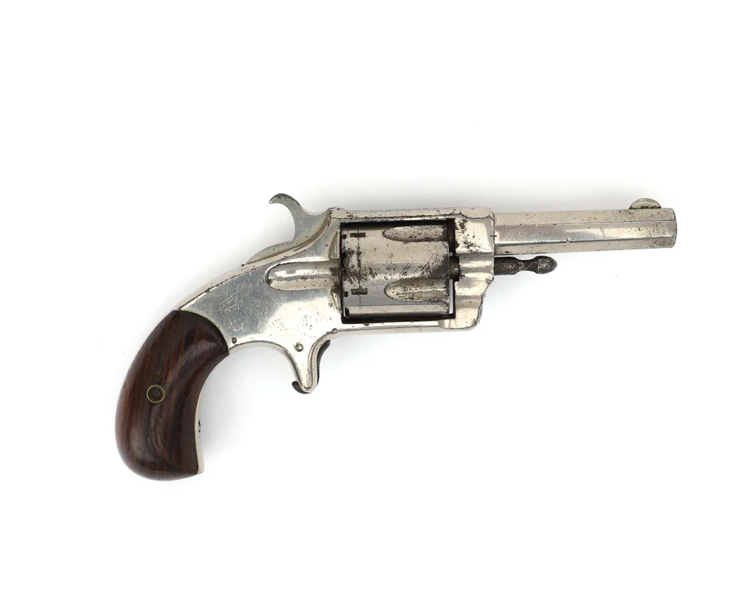 A revolver, Model XL No. 6 safety lock, manufactured by: Hopkins &