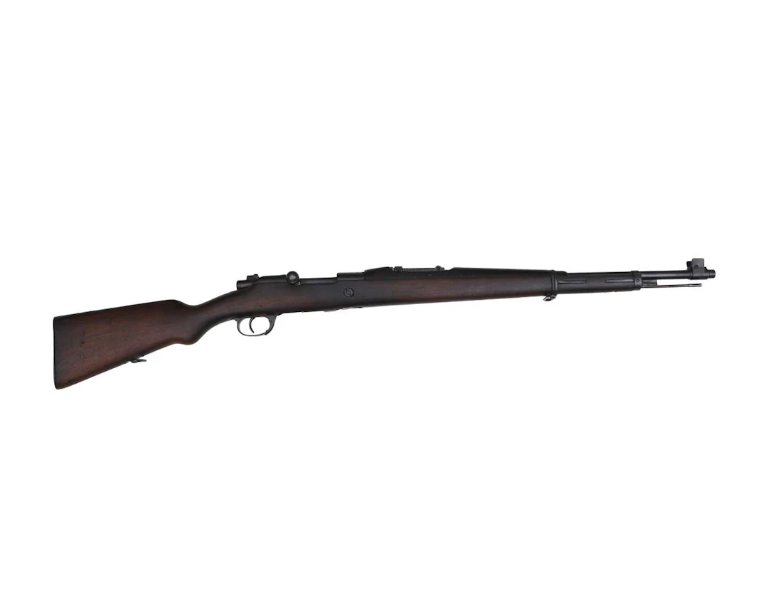 A Mauser bolt-action rifle, model 1904, manufactured in Germany, used