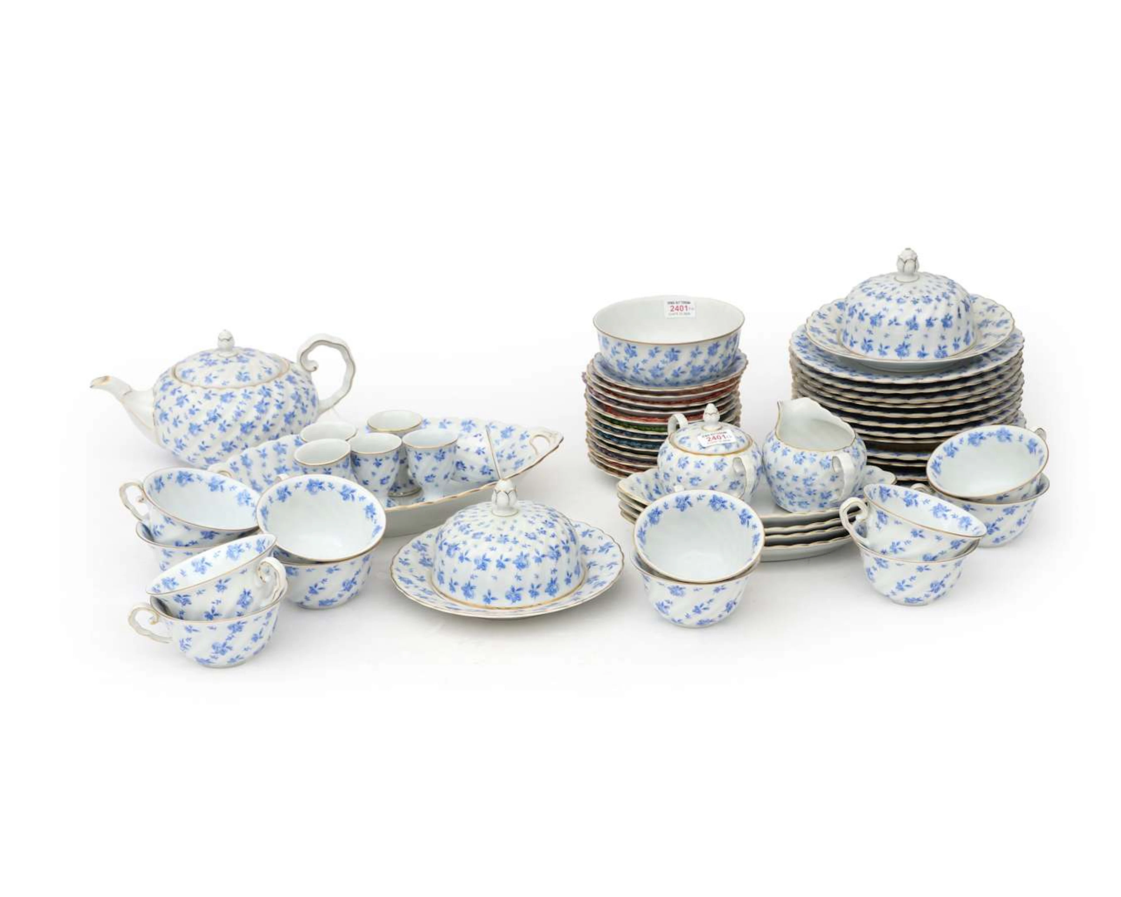 A 53-piece porcelain dinner service, KPM Bavaria, Germany, 20th century
