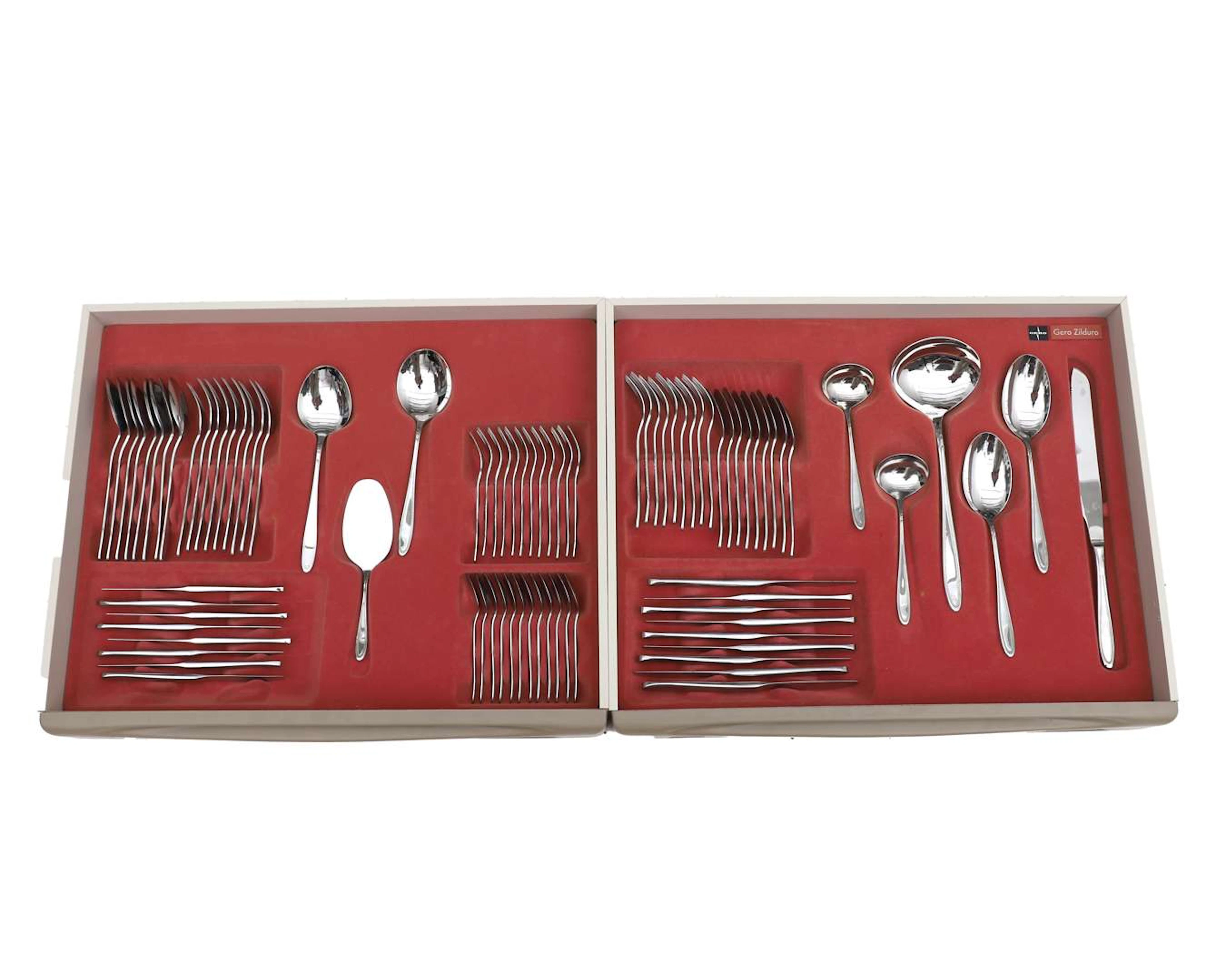 A Gero stainless steel cutlery set, Holland, second half of the 20th