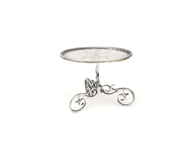 A silver miniature table, Holland, Amsterdam, 1760