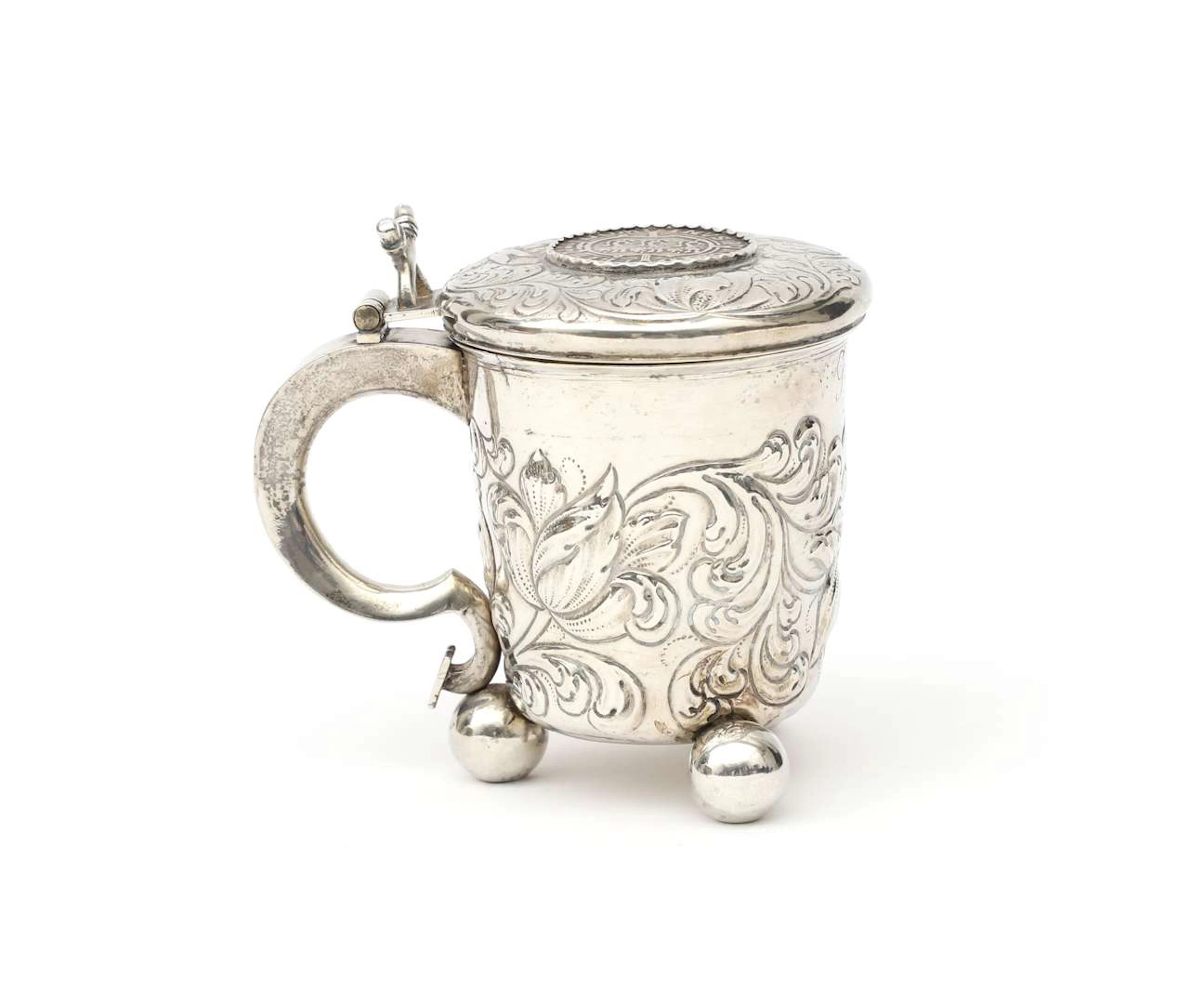 A silver lidded cup, Denmark, probably Viborg or Vordingborg, 18th century