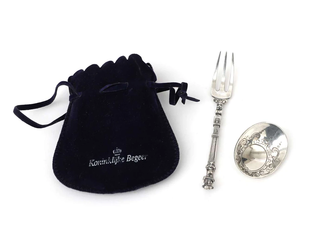 A set of silver travelling cutlery, the Netherlands, Zeist, 20th century