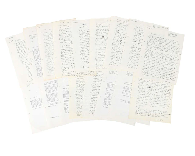 Gerard Reve – 5 original handwritten letters on 10 sheets of paper