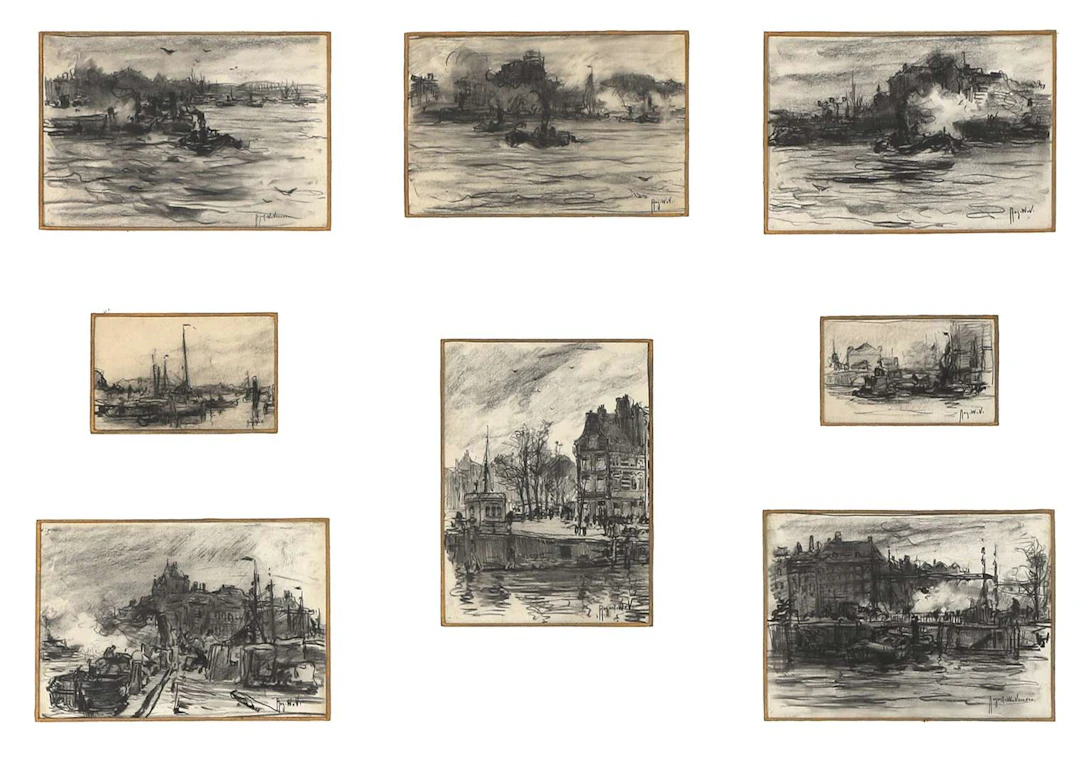 August Willem van Voorden (1881–1921), Eight harbour views