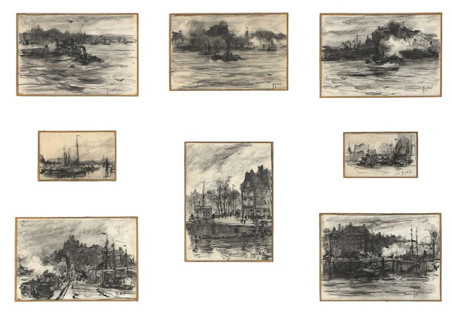 August Willem van Voorden (1881–1921), Eight harbour views