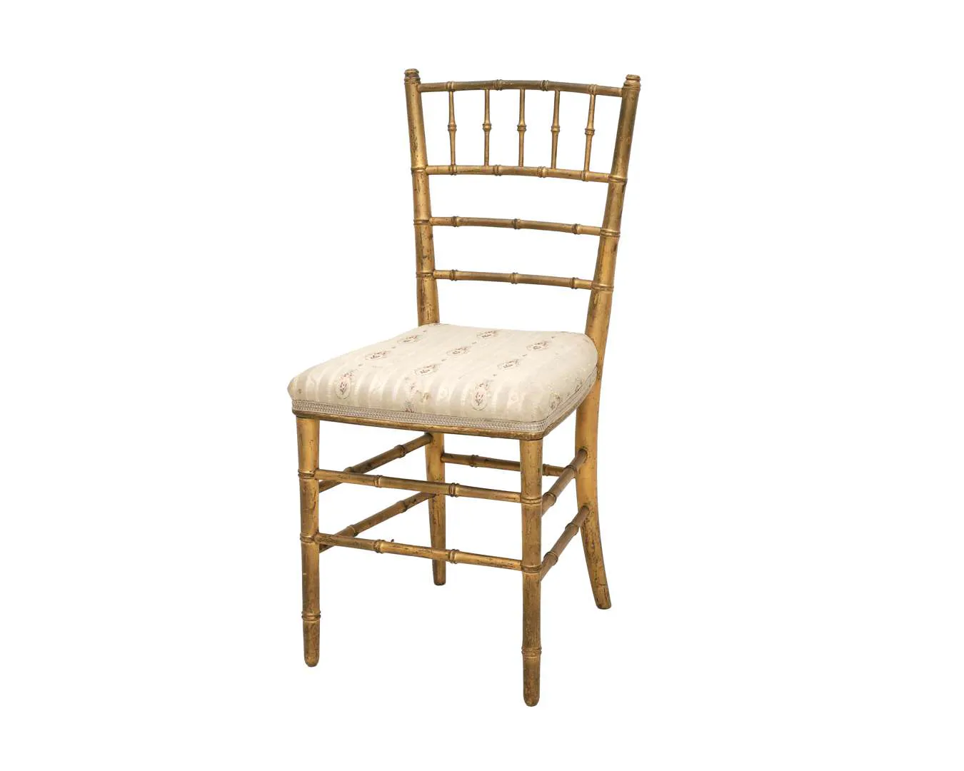 A faux bamboo chair, from the Queen Juliana collection, made by: P.L.