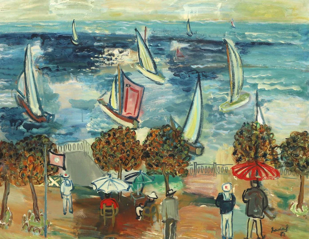 Carlos Nadal (1917–1998), ‘Regattas in Sitges’