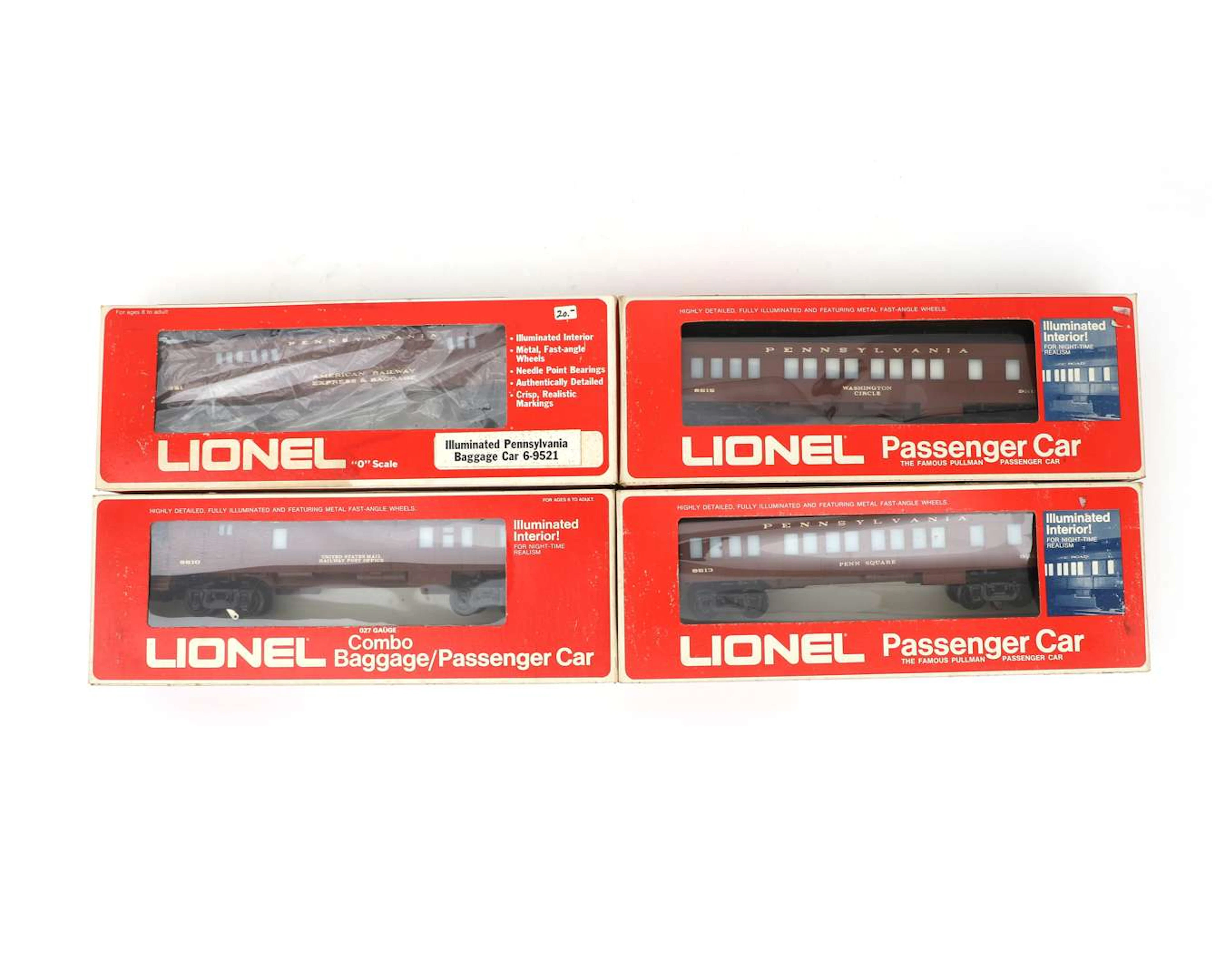 Lionel, O, 6-9513, 6-9515, 6-9521, 6-9510, United States (4)