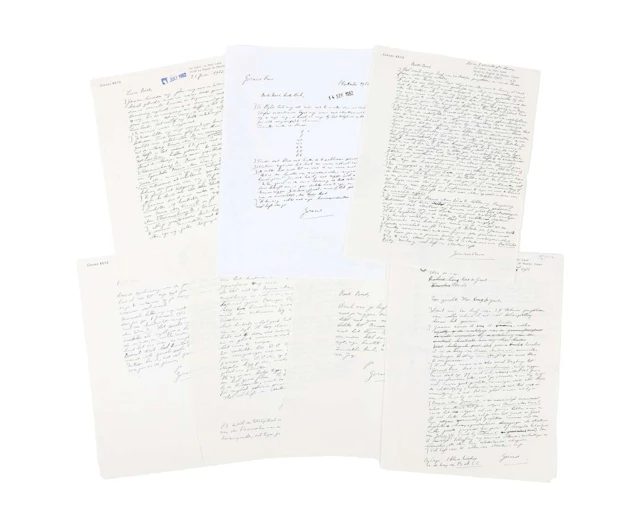 Gerard Reve – 5 original handwritten letters on 9 sheets, mostly written