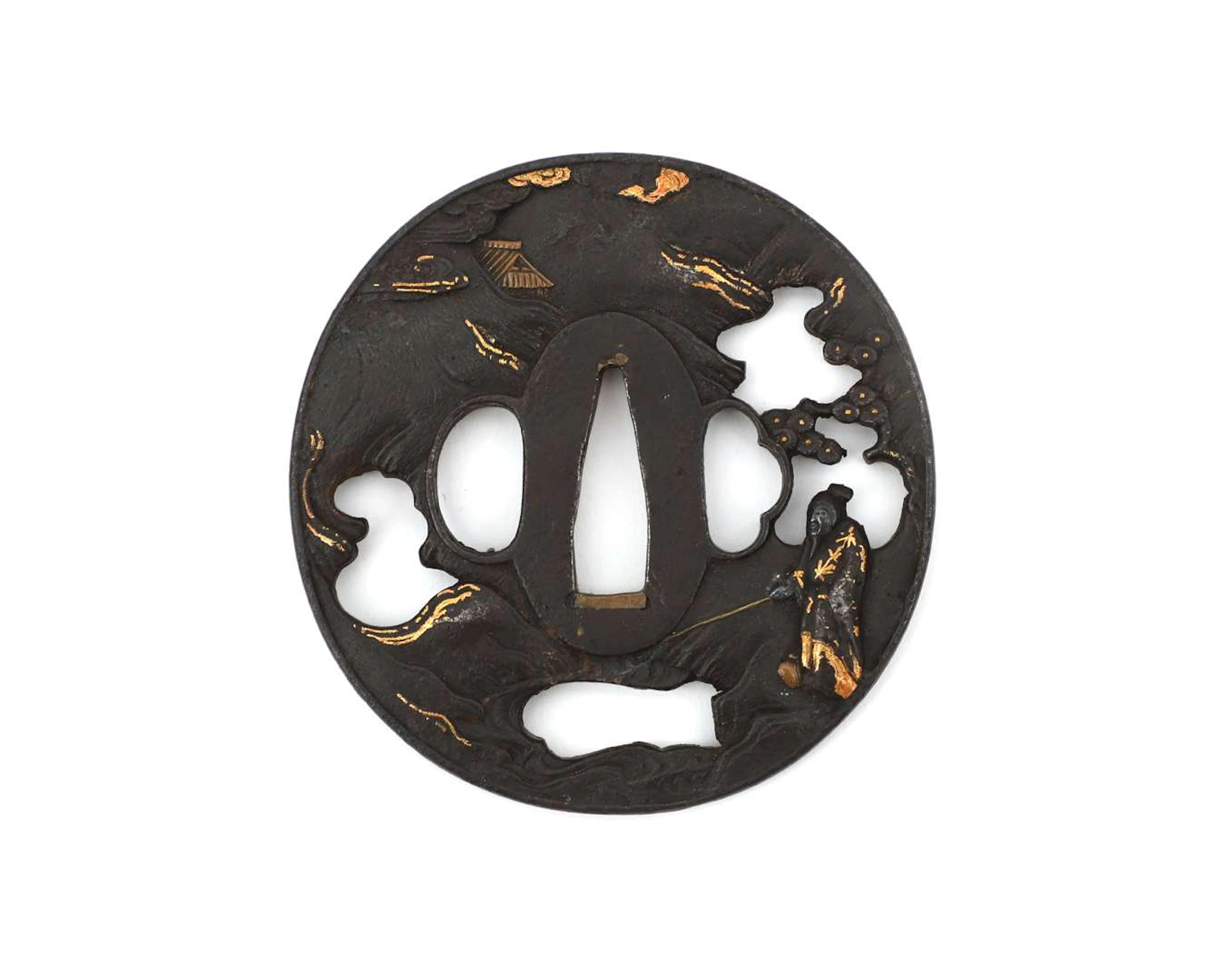 A Hikone/Hizen-style tsuba, Japan, Edo period, 18th/19th century