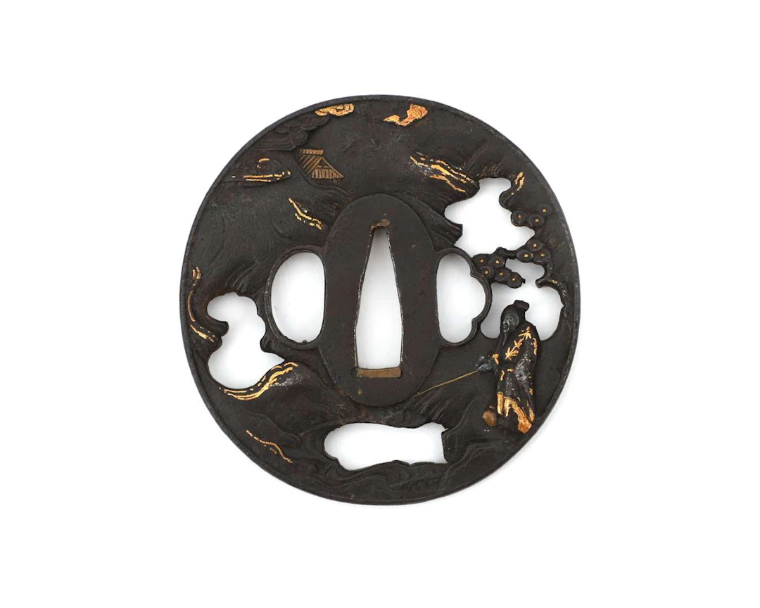 A Hikone/Hizen-style tsuba, Japan, Edo period, 18th/19th century