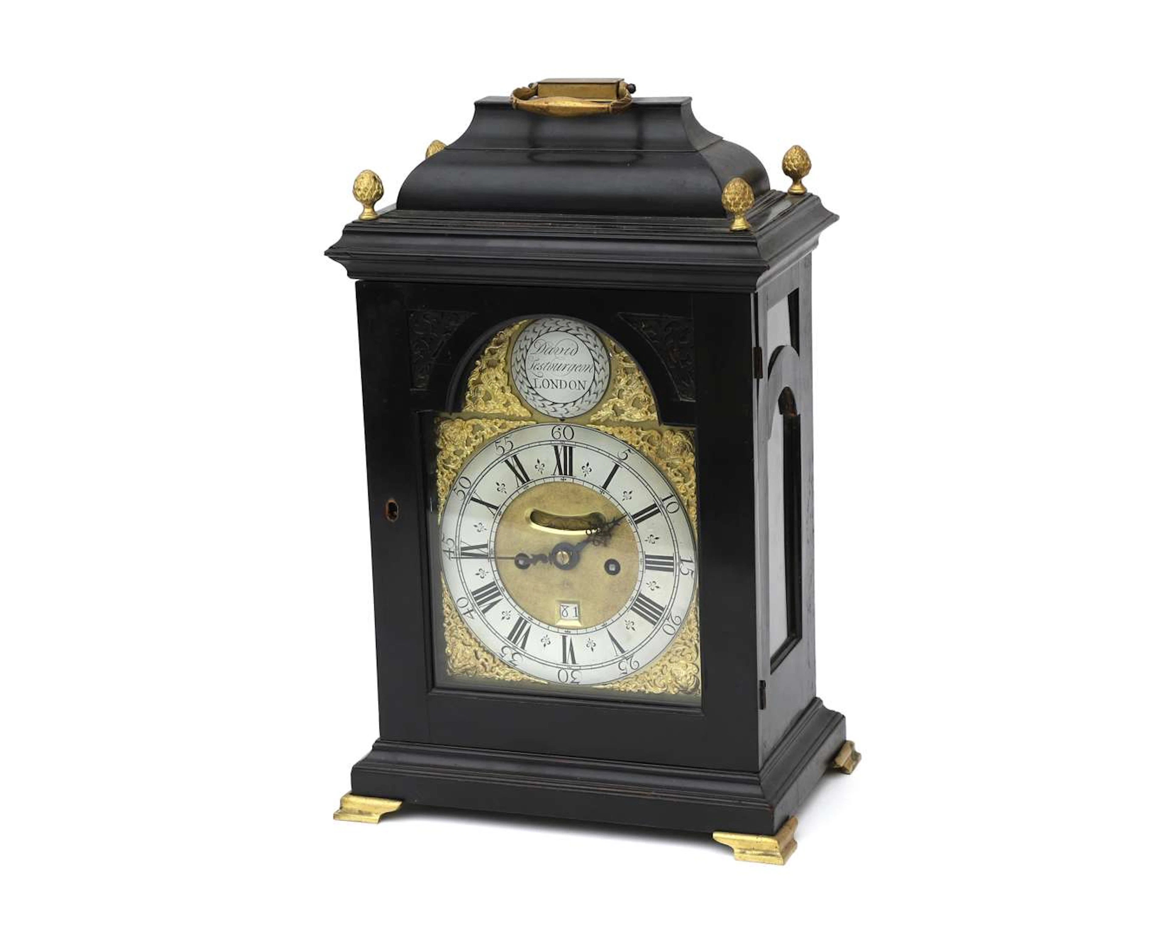 A table clock, made by: David Lestourgeon, England, London, c. 1700