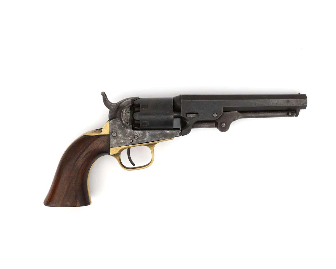 A pocket revolver, Model 1849, manufactured by Colt, USA, 1864