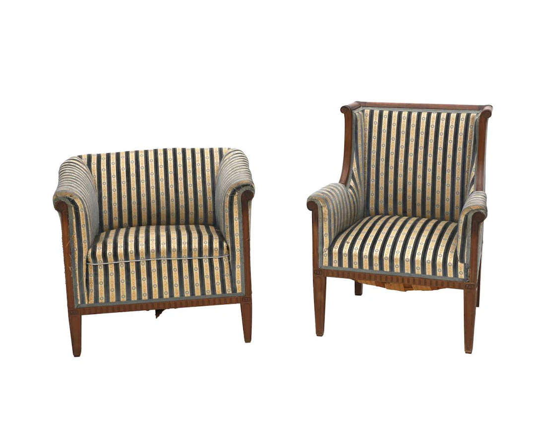 A men’s and women’s armchair, Europe, c. 1900