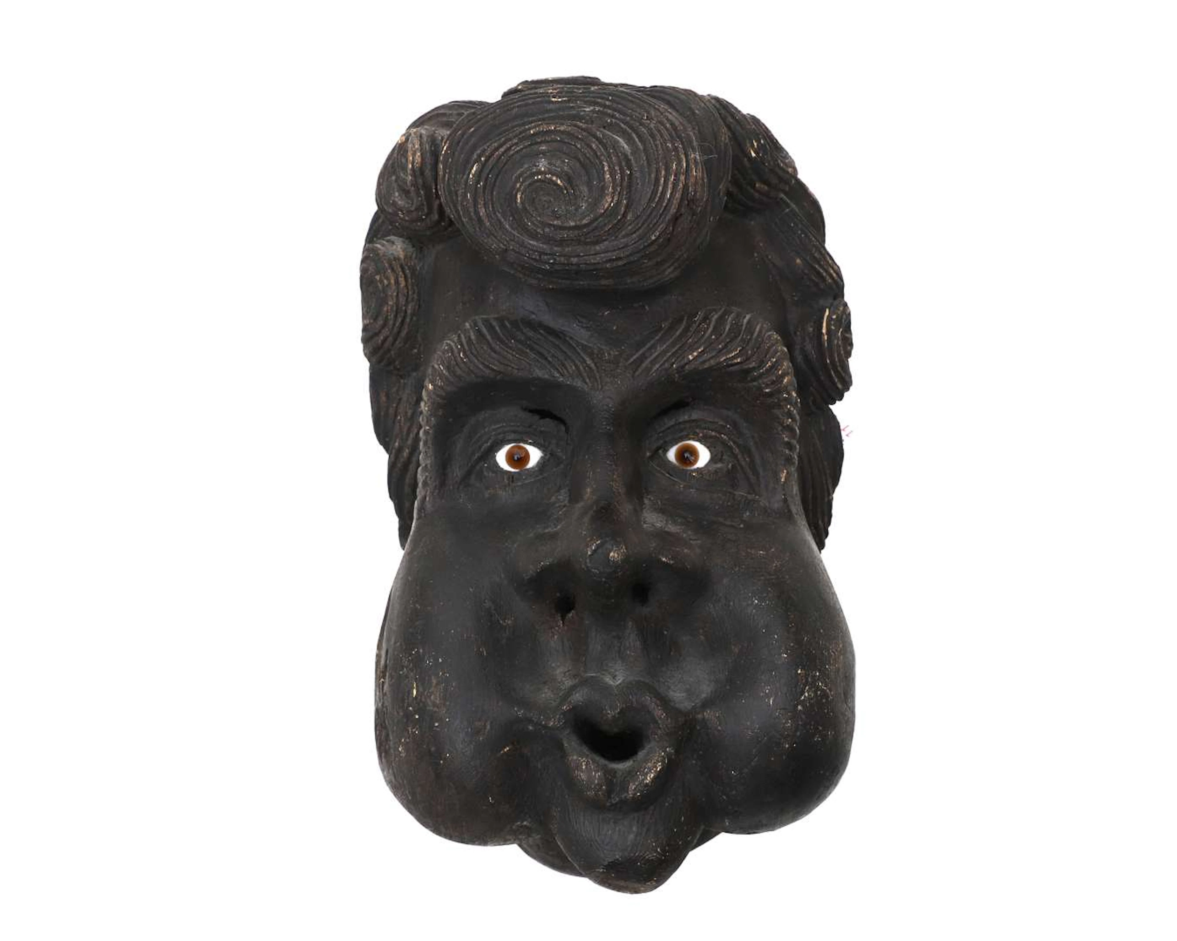 A wooden mask of the god of the wind, 19th/20th century