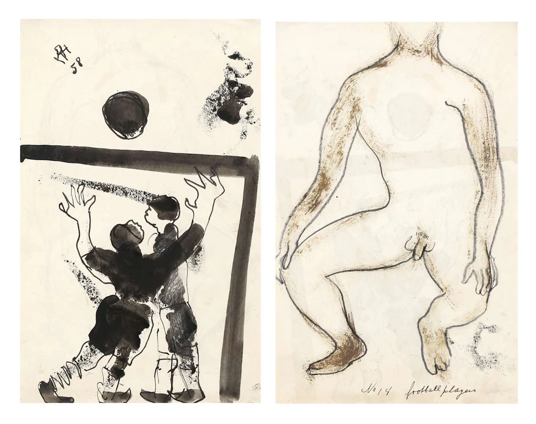 Dolf Henkes (1903–1989), ‘No. 14 Football players’