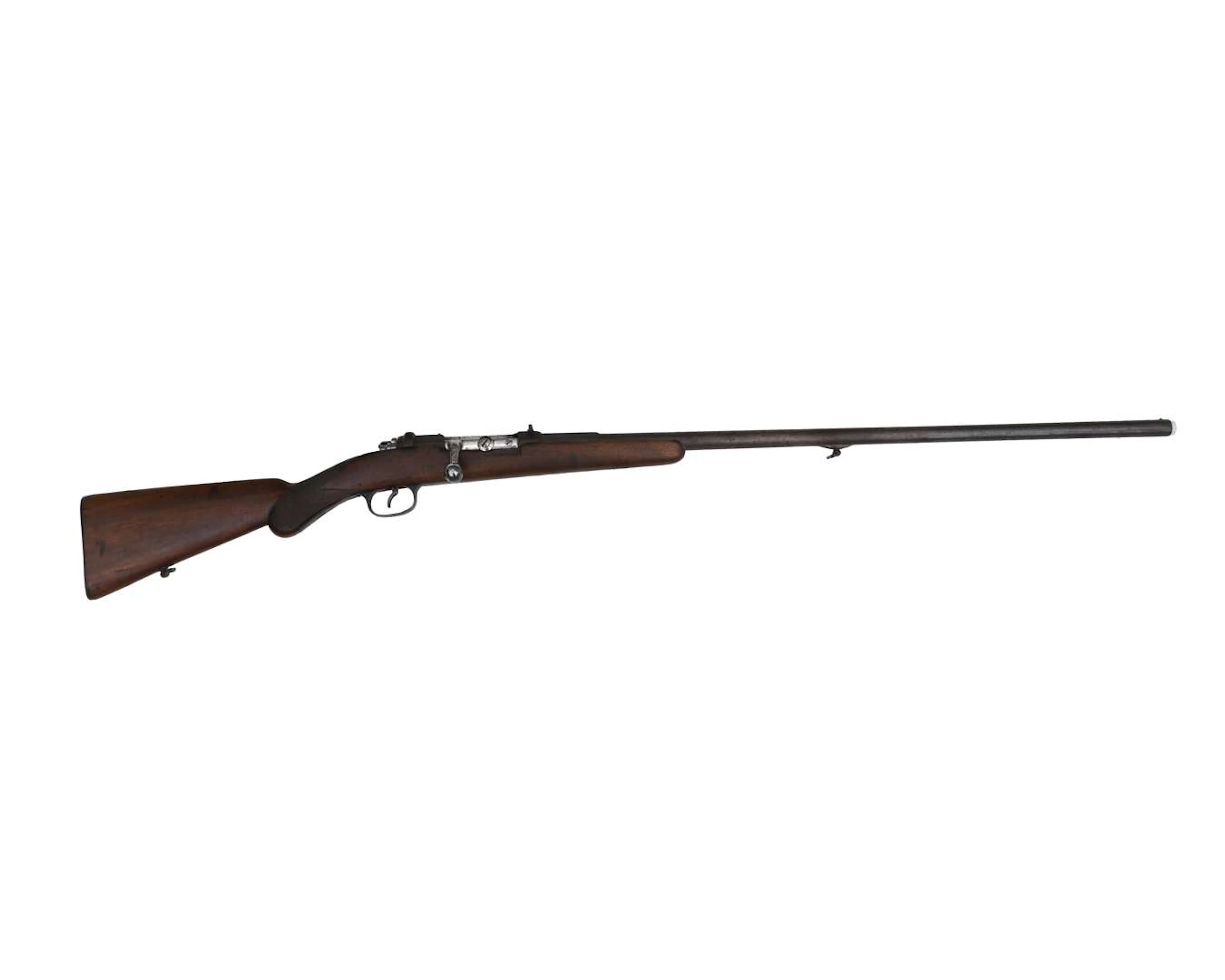 A Mauser 1871 bolt-action rifle, manufactured by Amberg, Germany, 1883