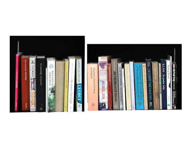 A collection of 27 signed Dutch-language books, including works by