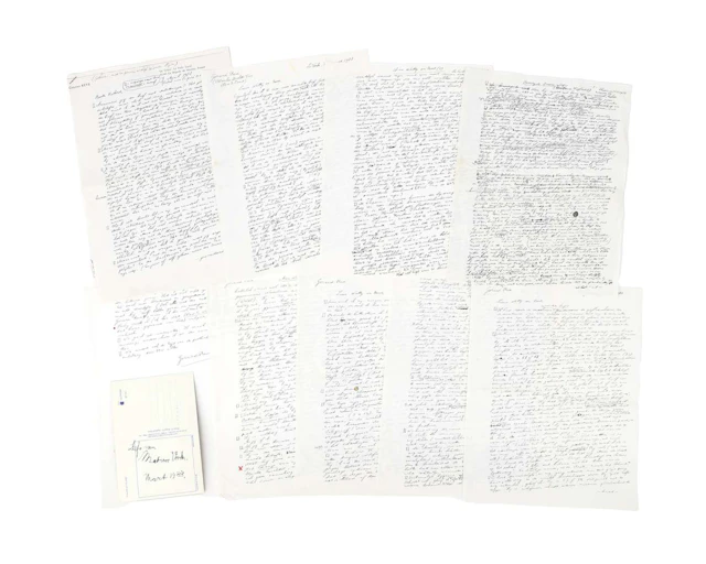 Gerard Reve – 3 original handwritten letters on 7 sheets, mostly written