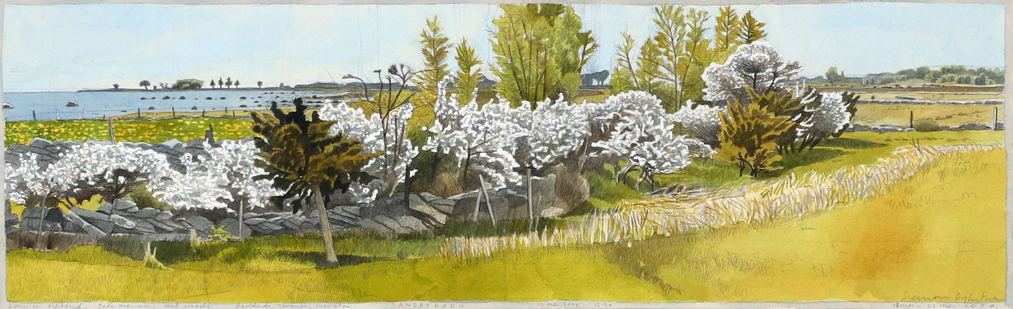 Siemen Dijkstra (1968), ‘Sunny morning, no people, but birds (Sandyborg)’