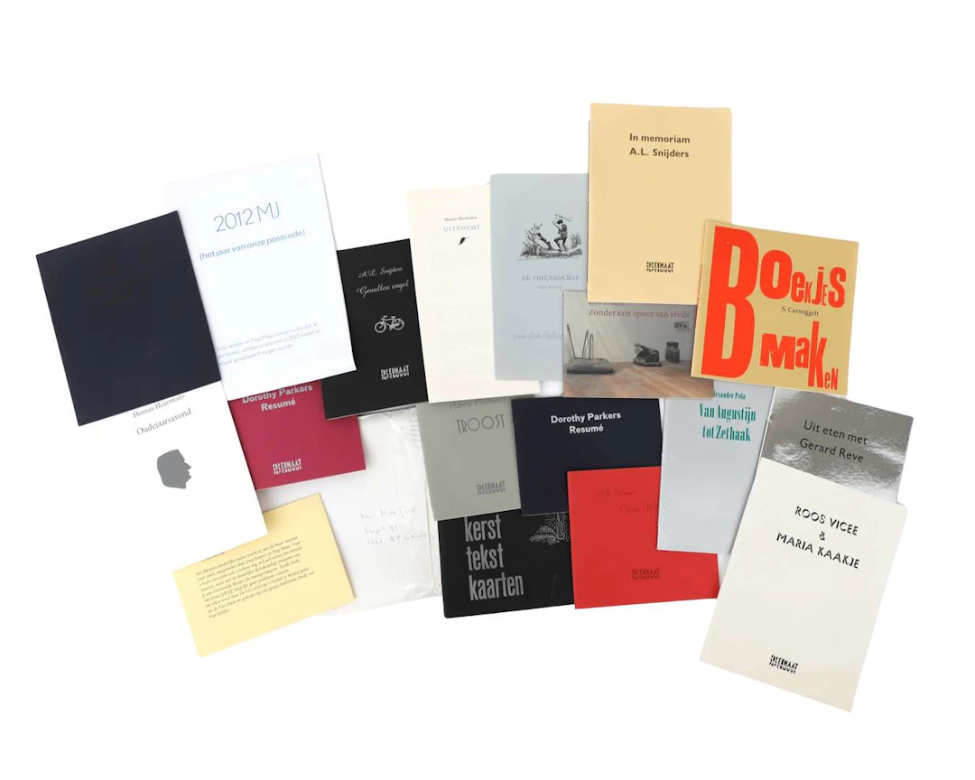 BIBLIOFIEL – Nop Maas – Dining Out with Reve – and 16 other publications
