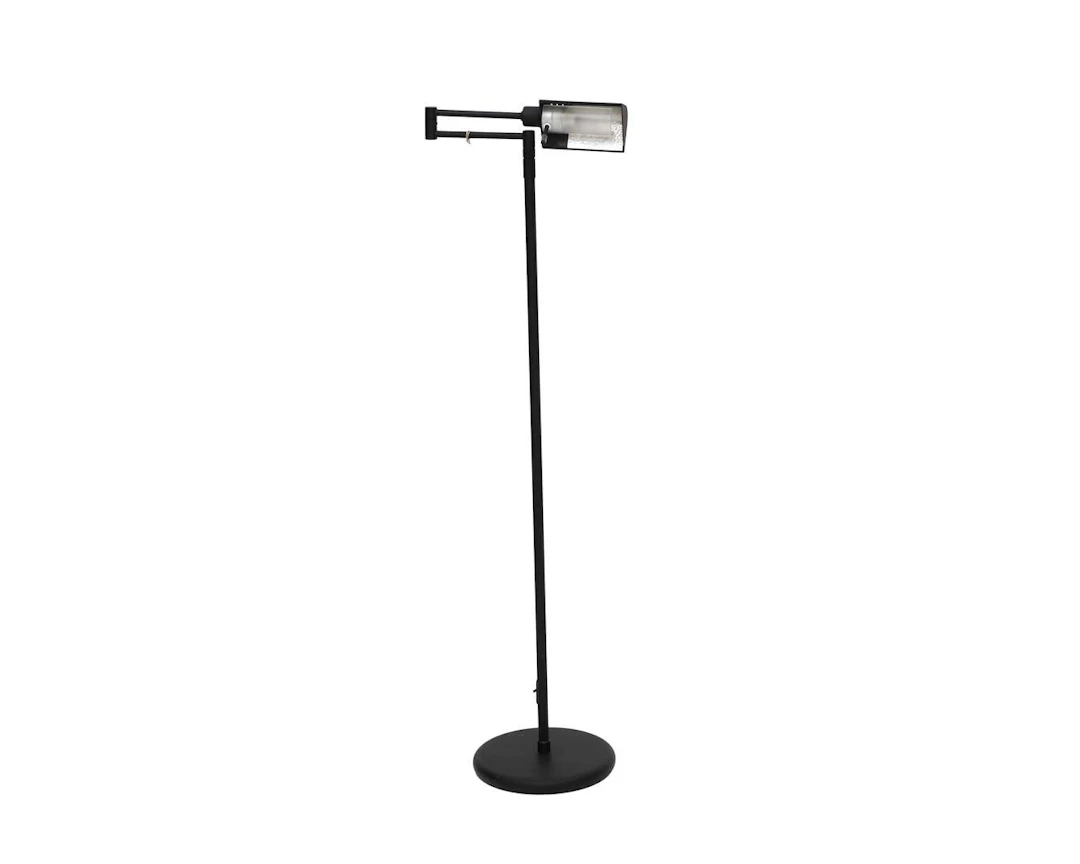 An adjustable metal floor lamp, model 9614, Holtkötter, Germany