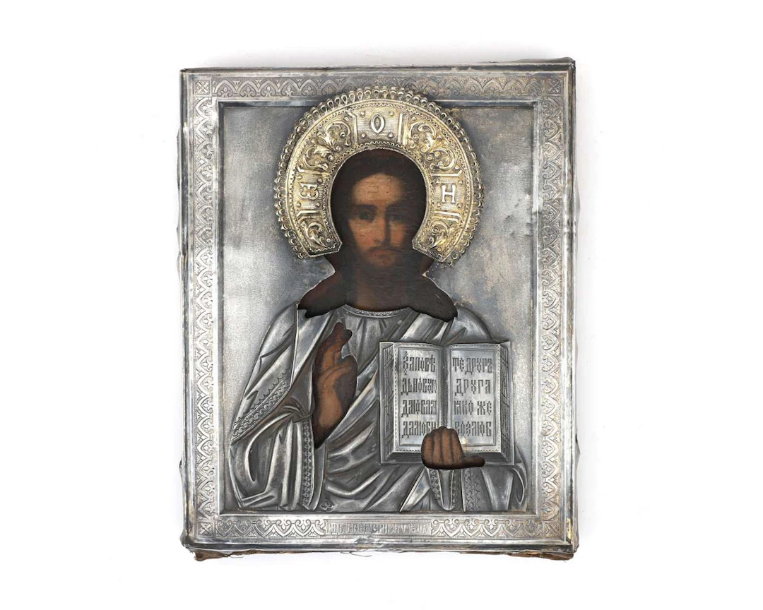 A Russian icon of Christ Pantocrator, Russia, 19th century