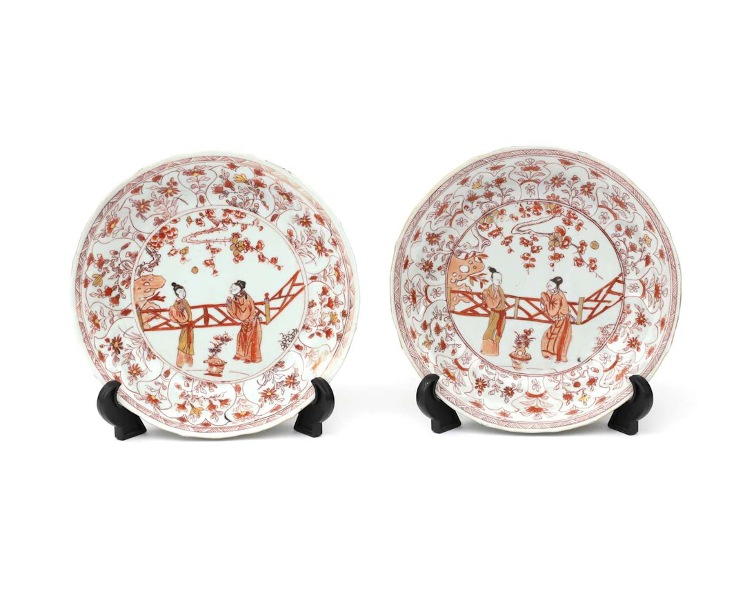 Two porcelain plates, China, Kangxi period (1662-1722), ca. 1700