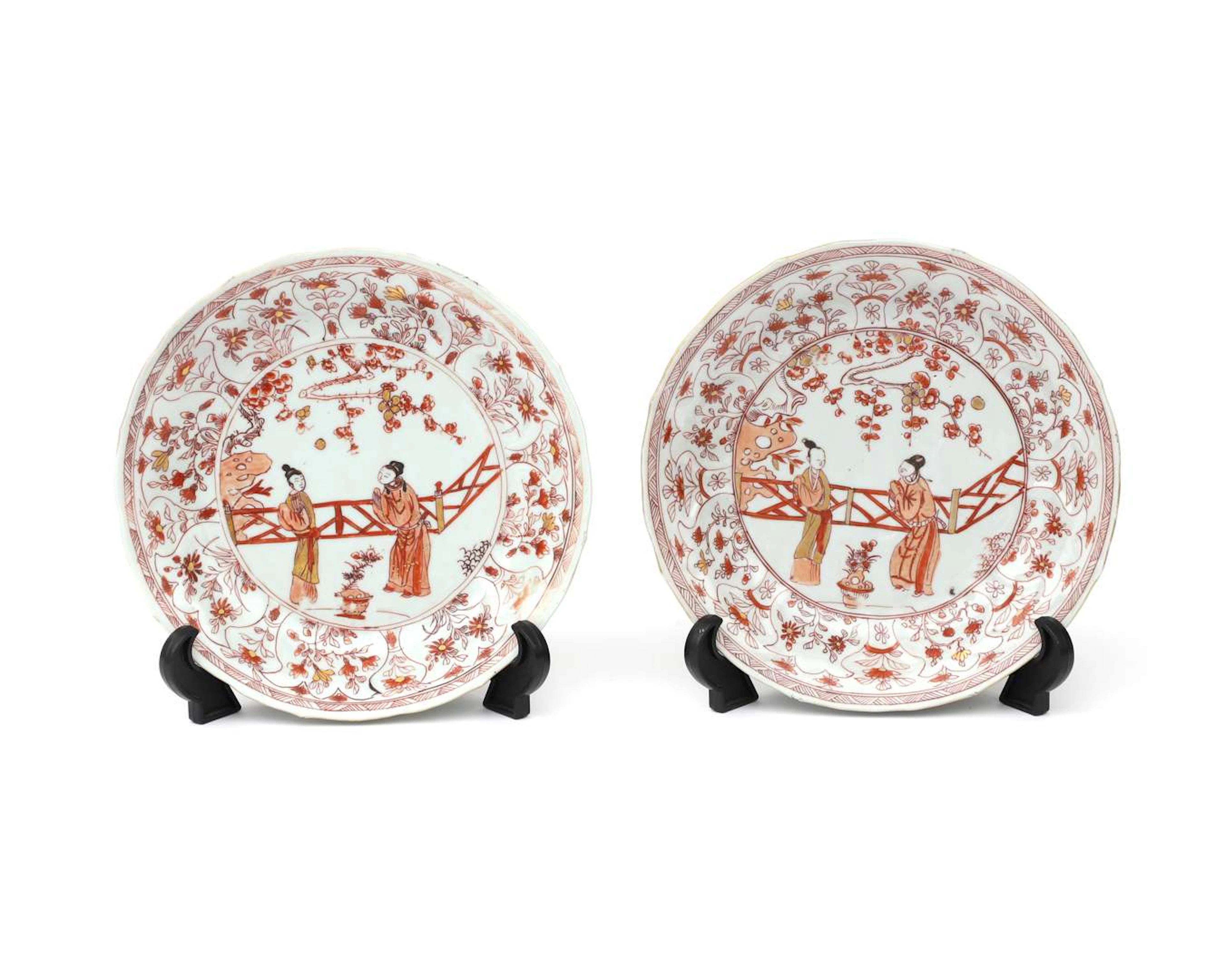 Two porcelain plates, China, Kangxi period (1662-1722), ca. 1700