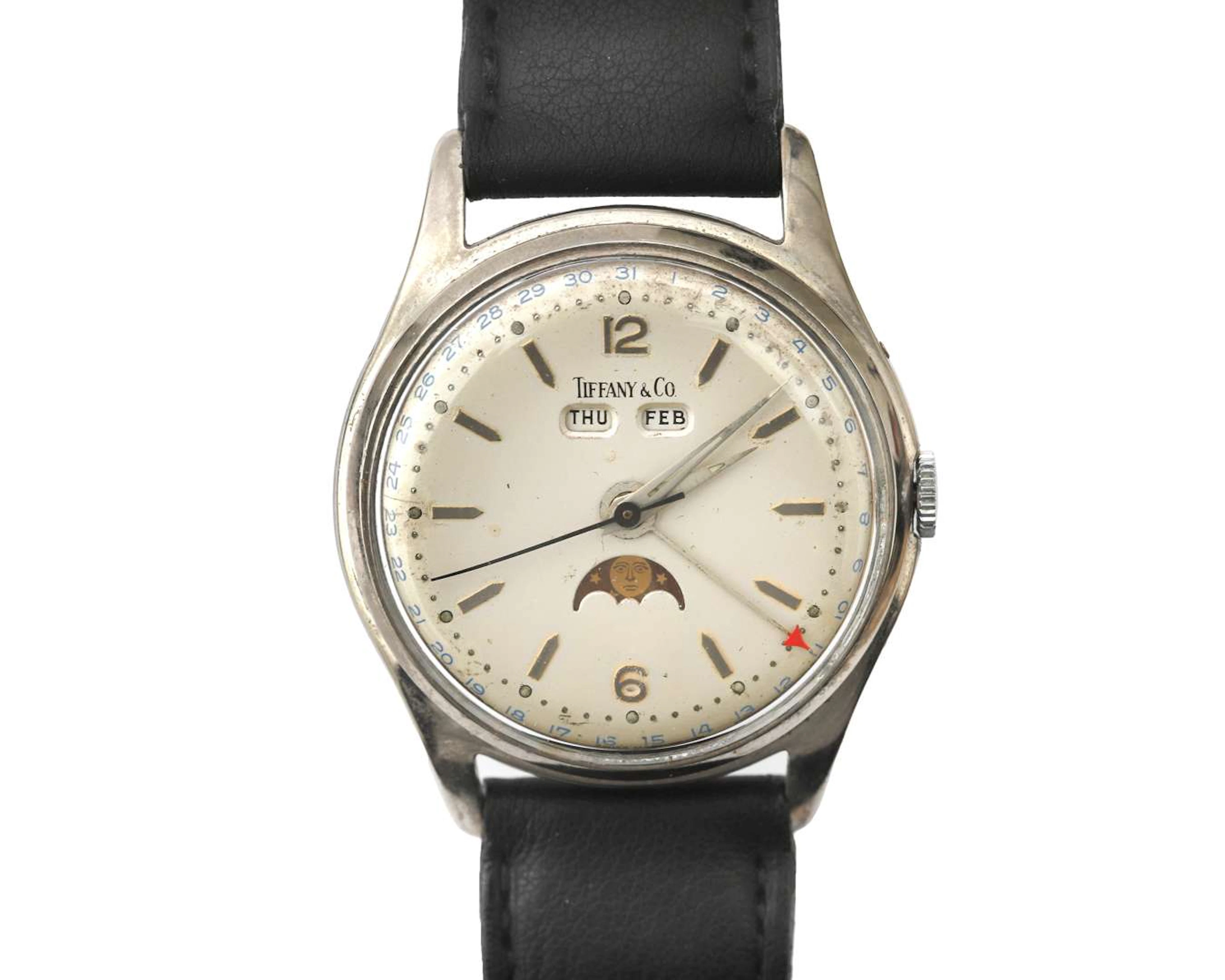 A steel Alpha Watch Co. Calendar wristwatch, c. 1950