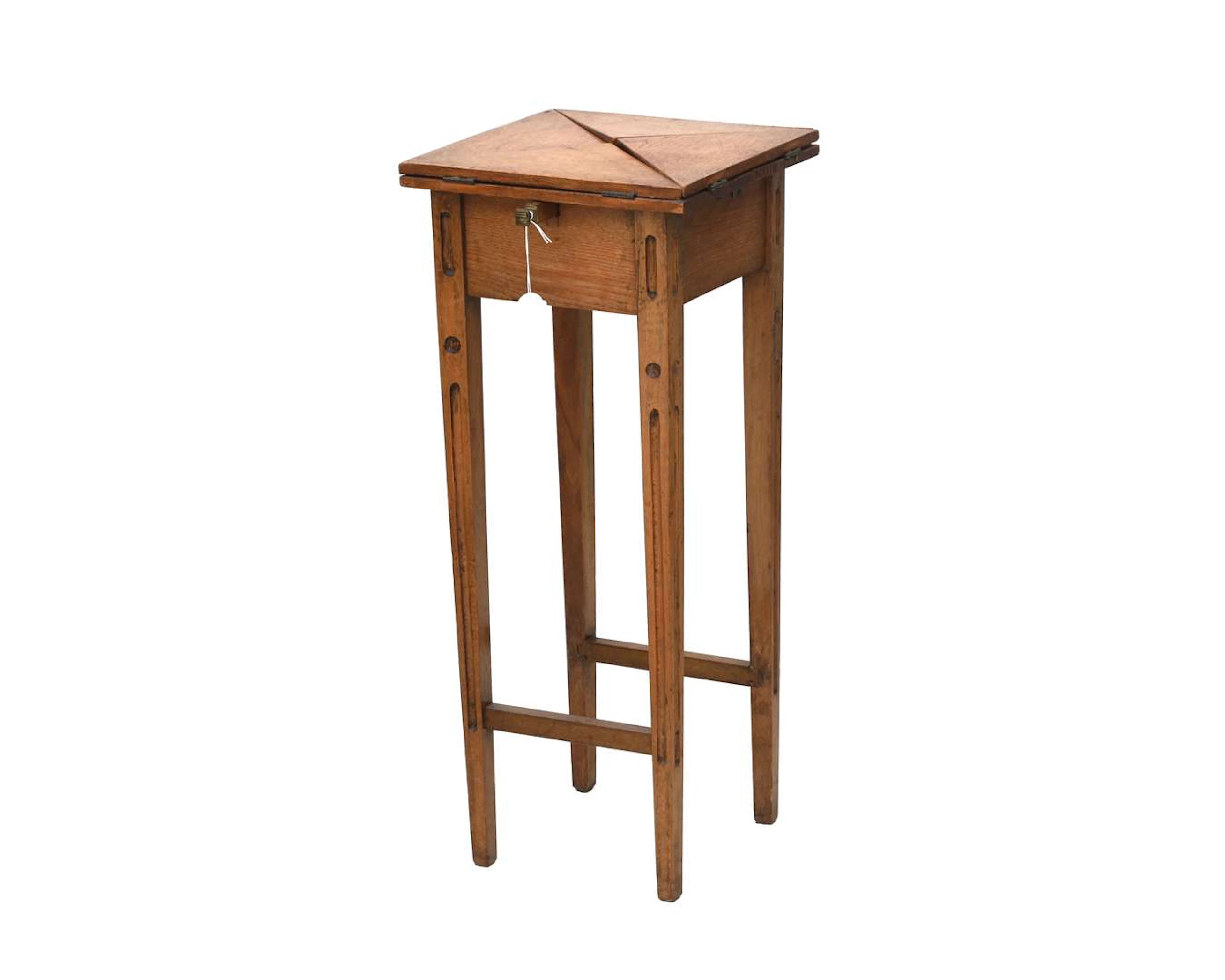 An oak games table, 20th century