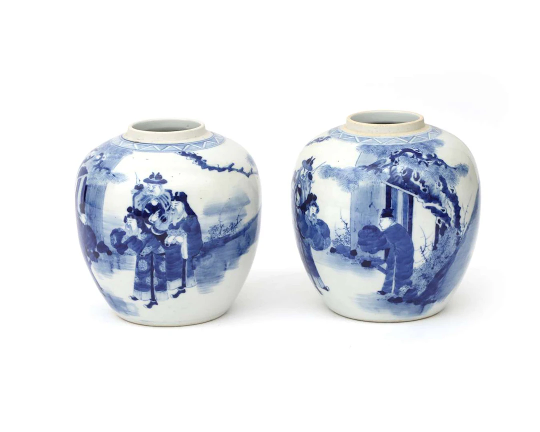 Two porcelain ginger jars, China, second half of the 19th century
