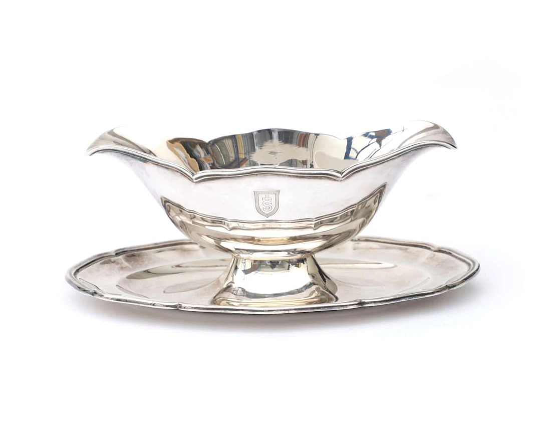 A silver sauce boat, Switzerland, 20th century