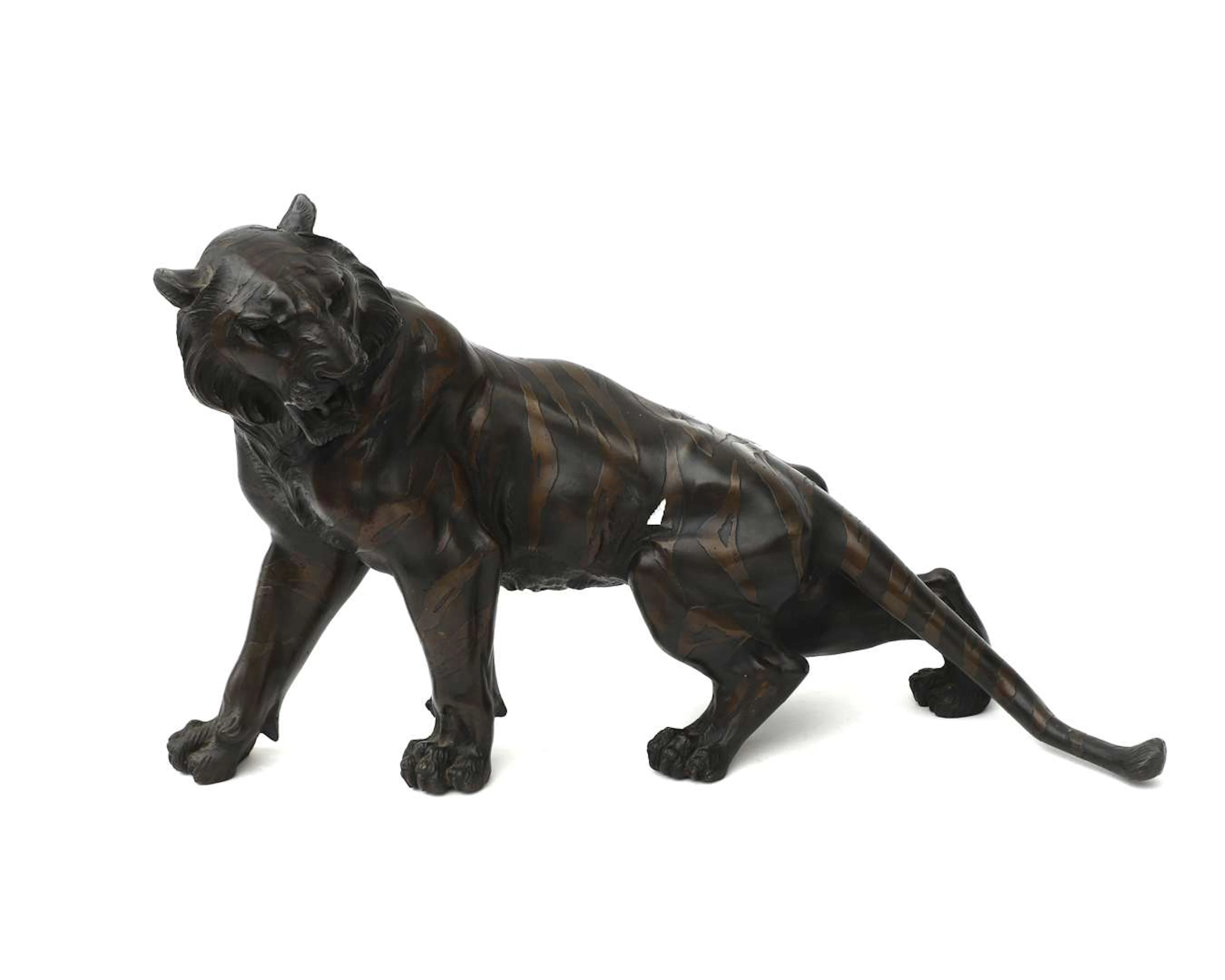 A bronze tiger, Japan, Meiji period (1868–1912), early 20th century