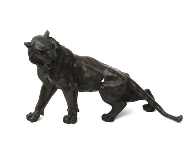 A bronze tiger, Japan, Meiji period (1868–1912), early 20th century