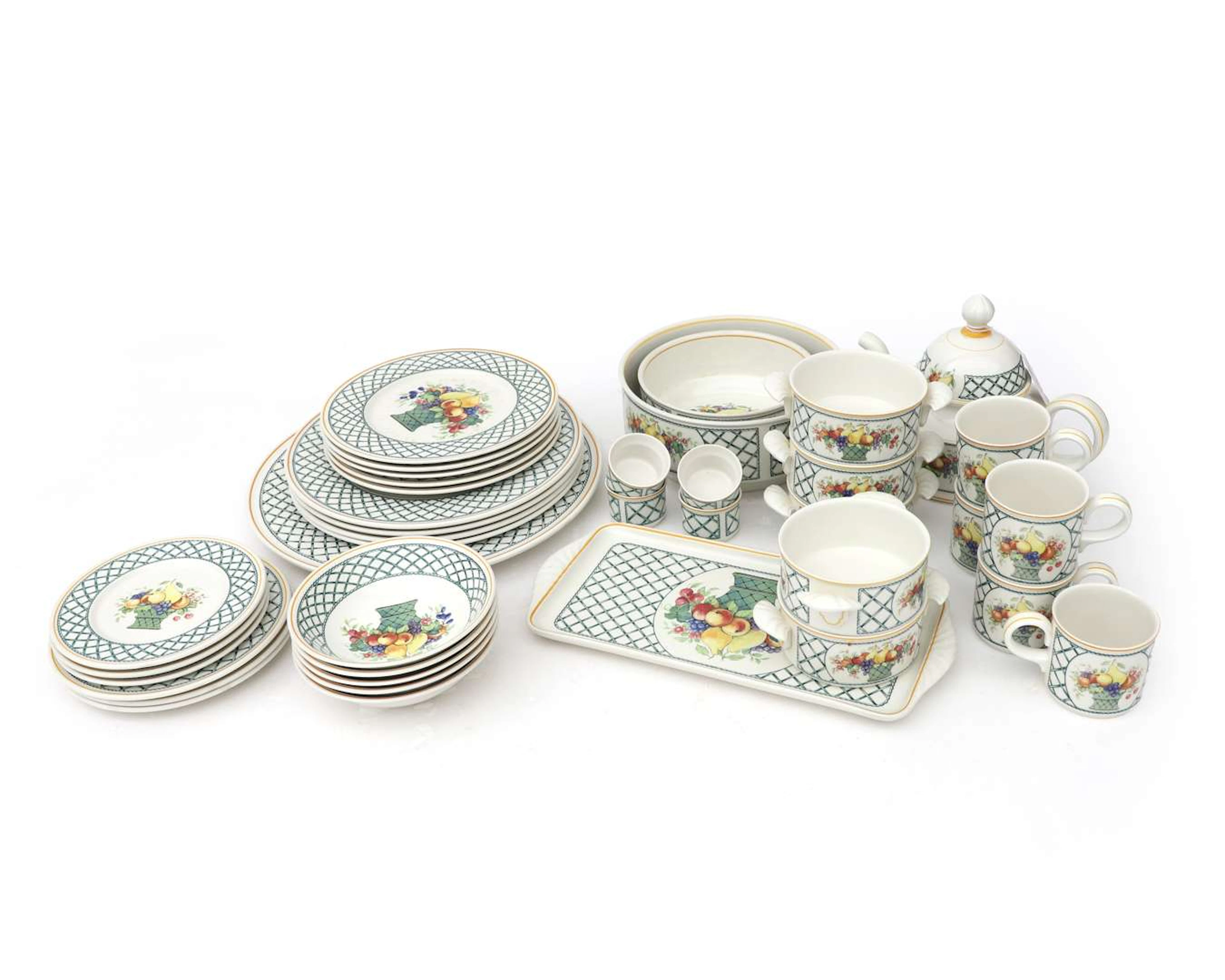 A set of earthenware tableware, Villeroy & Boch, Germany, 20th century (39)